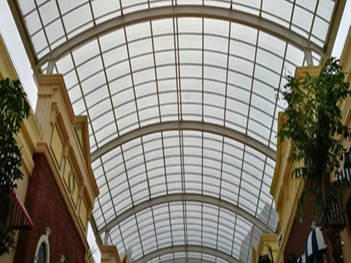 松滋屋面网架顶棚吊装方案